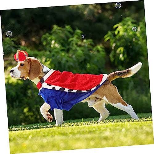 Disfraz para perro corona azul talla única miniatura 2