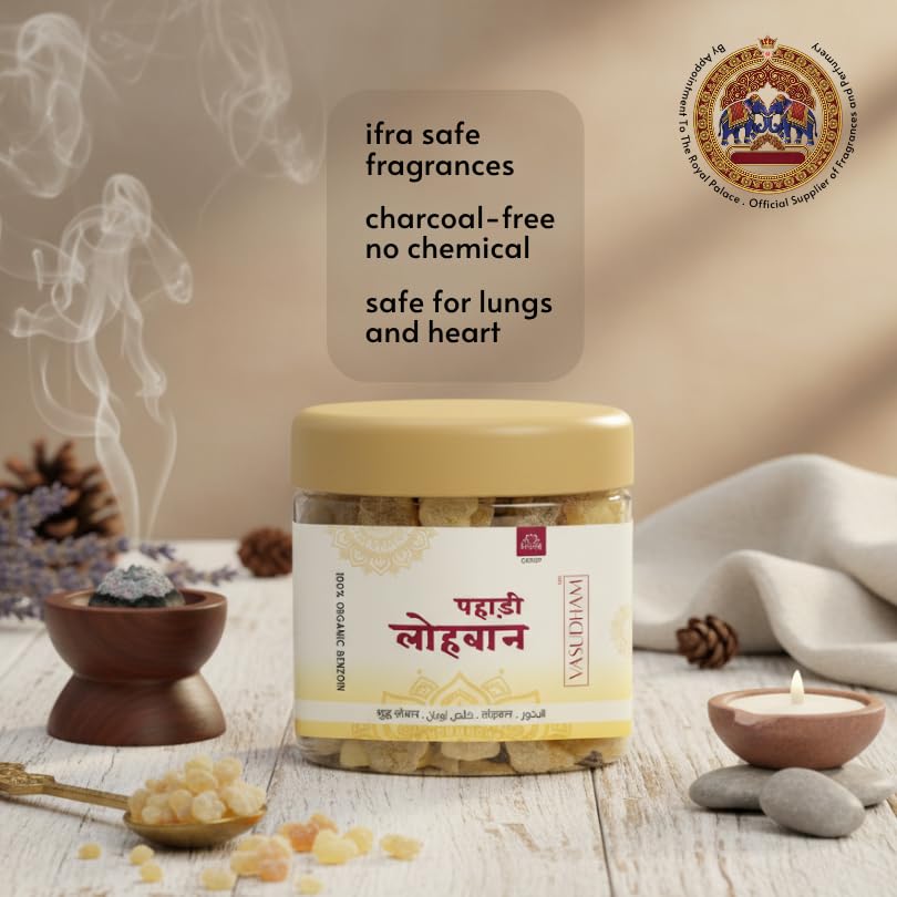 Image of Natural Pahadi Loban Premium Frankincense for Dhoop Dhuni, Meditation, and Positive Energy - 100 Gm| Pack of 1