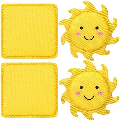 Qunclay 4 Pcs Hot Tub Scum Absorber Reusable Hot Tub Accessories Portable Outdoor Pool Oil Scum Absorber Sponge to Keep Your Water Clean Accessories for Adults and Kids