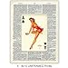 Dictionary Wall Art Prints - 1950s Vintage Pinup Girls Playing Cards Photo Set - Chic Home Decor for Bar, Man Cave, Poker or Game Room Decoration – Cool Unique Gift for Men, Man, Husband Him