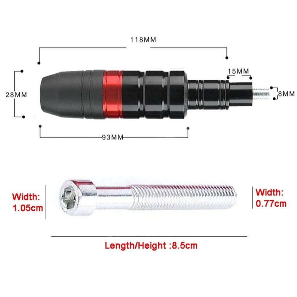 Topes Anticaida para Suzuki 8mm Universal Motocicleta Caída Protector Varilla Anti Choque Deslizamiento Protección del Motor Protección anticaída (Color : Púrpura)