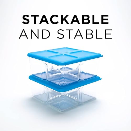 Miniatura 8 de Máquina de cubitos de hielo transparente y bandeja de almacenamiento de hielo