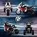 Aosom 6V Kids Motorcycle Licensed BMW, Toddler Motorcycle with Headlight, Music, 3 Wheeled Electric Motorcycle for Kids, Gift for Boys & Girls, Red