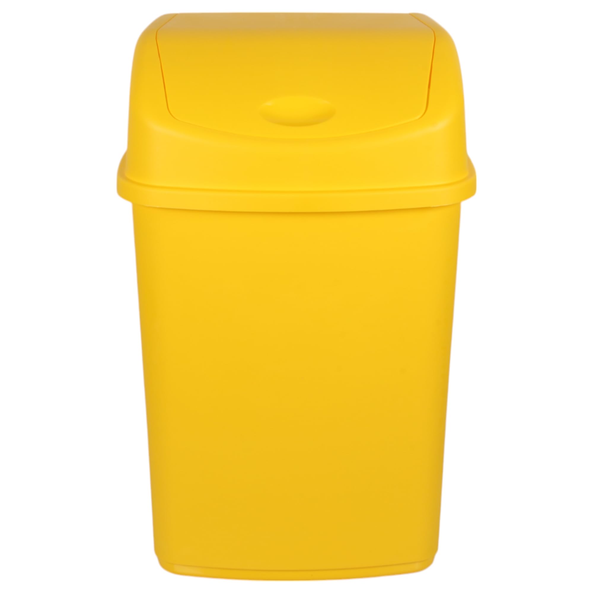 Jolie Max 55L Extra Large Recycling Bin with Swing Lid – Commercial Utility Waste Bin, Available in Yellow, Blue, Green, Brown – Durable and Spacious Trash Solution (YELLOW)