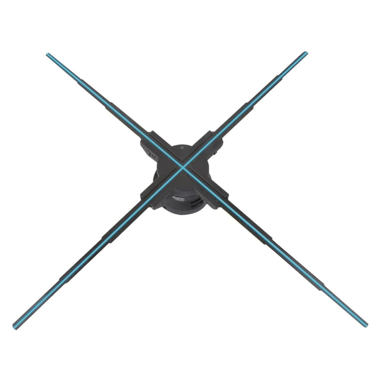Ventilatore olografico 3D da 70-100 cm, display for proiettore olografico, display for macchina pubblicitaria stereo con ventola olografica LED HD 1280P con audio Contenuti versatili(80CM)