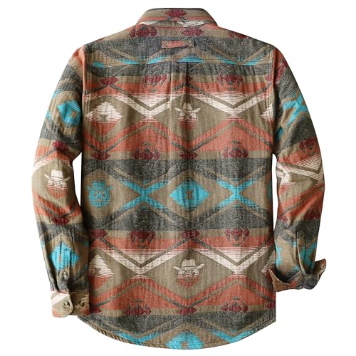 Dubinik® 13oz Ultra Heavyweight Mens Flannel Shirts Long Sleeve Casual Button Down Pocket Soft Warm Cotton Shirt2