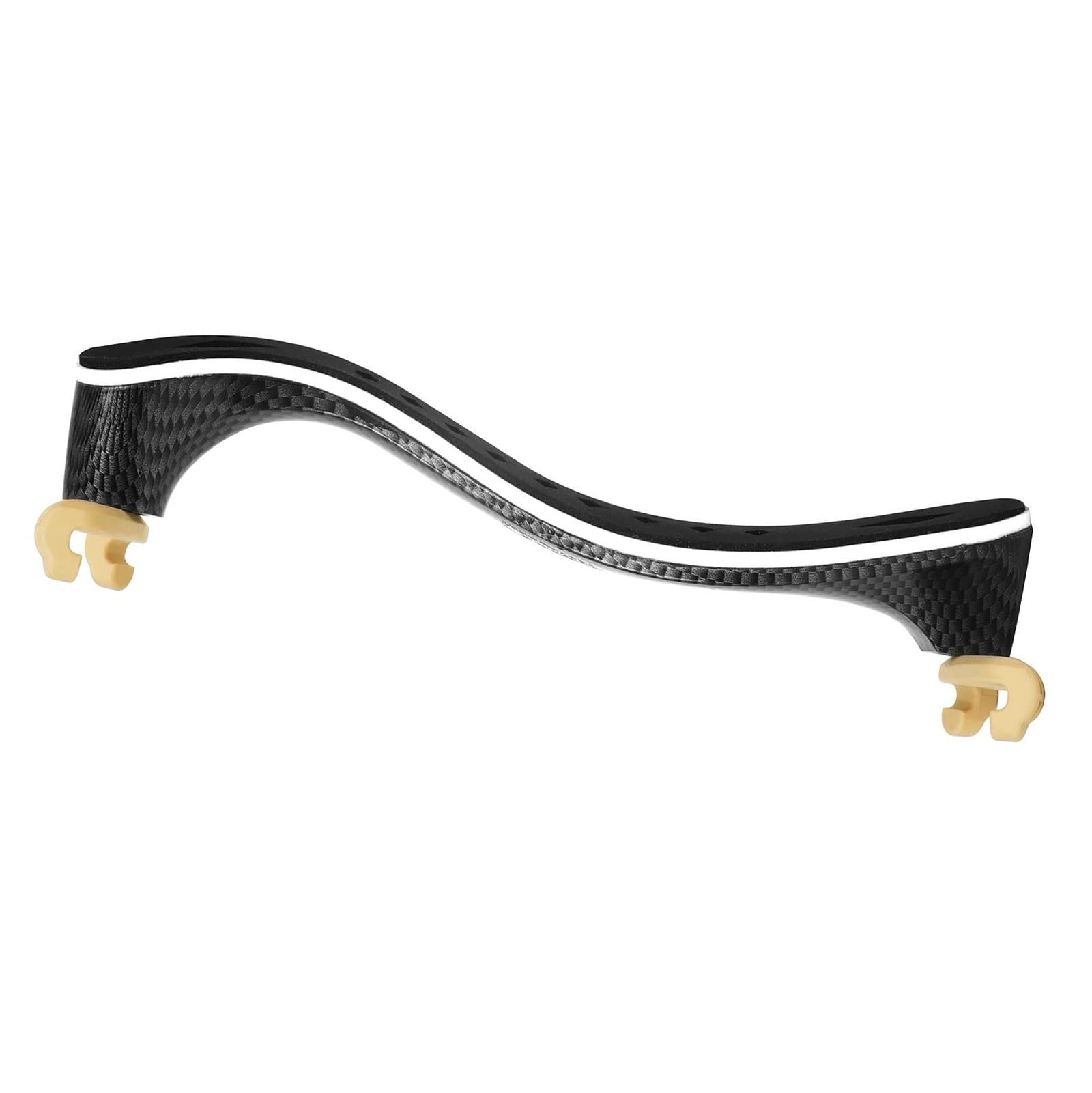 Reposapiés para violín Apoyo para el hombro para violín 4/4 ajustable de fibra de carbono engrosado con soporte de alivio accesorios para instrumentos