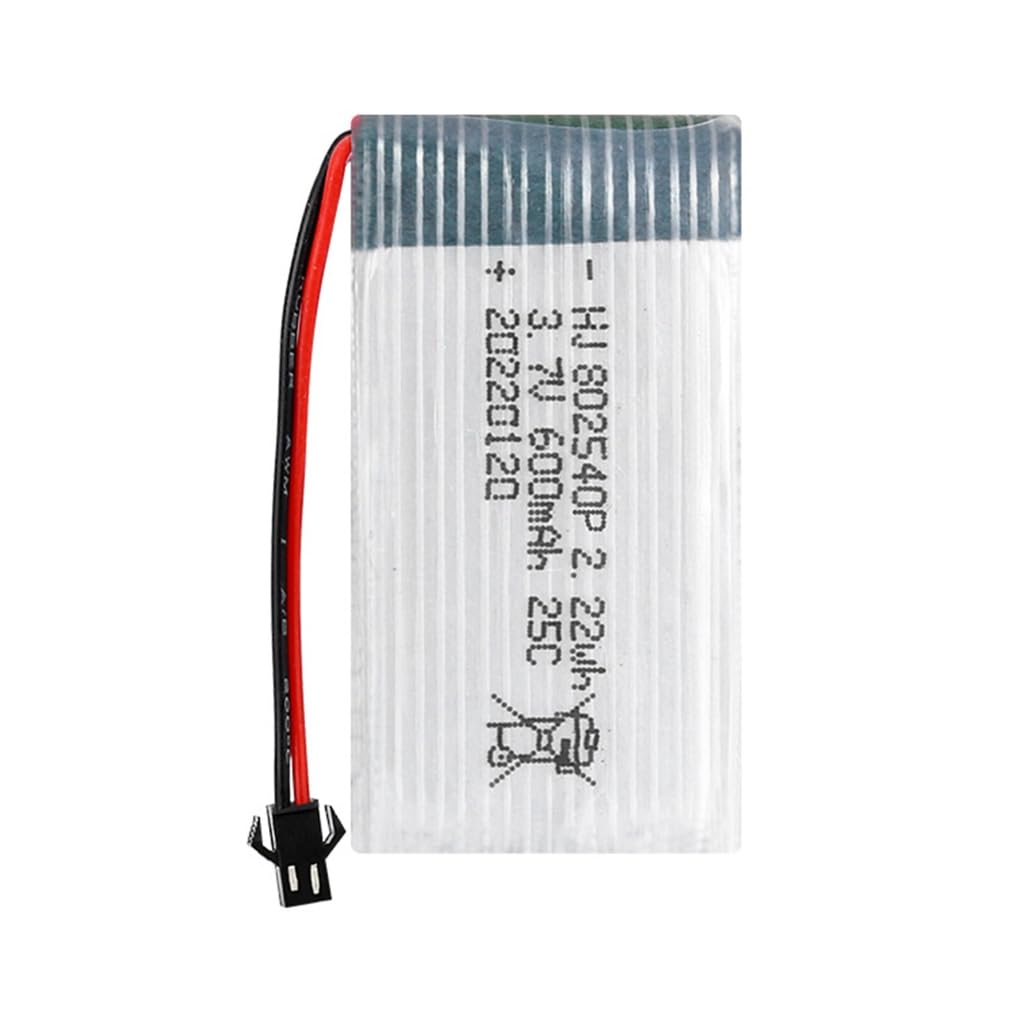 Elnwnnkc Battery Rechargeable 3.7V 600mAh Battery for X5C X5C-1 X5SC X5SW H5C V931 S5C S5W Helicopter