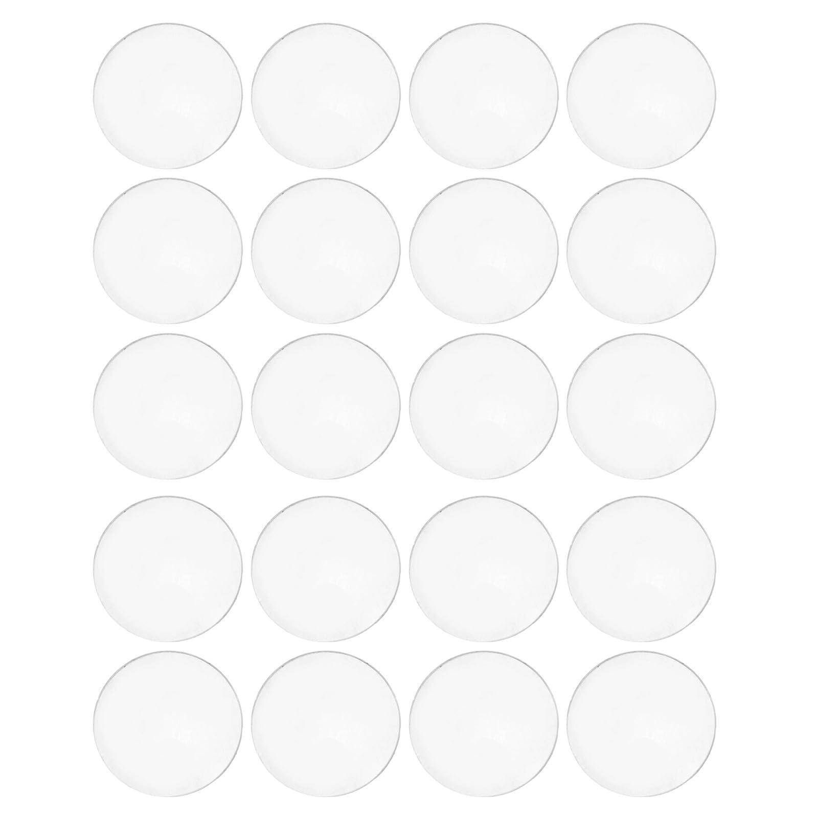 MALUGOGO 30pcs Mr16gu10 Dome Glass Lens Cover Replacement for Spotlight Lighting with High Light Transmission and Heat Resistant Features, Round Curved Shade for Indoor and Kitchen Use