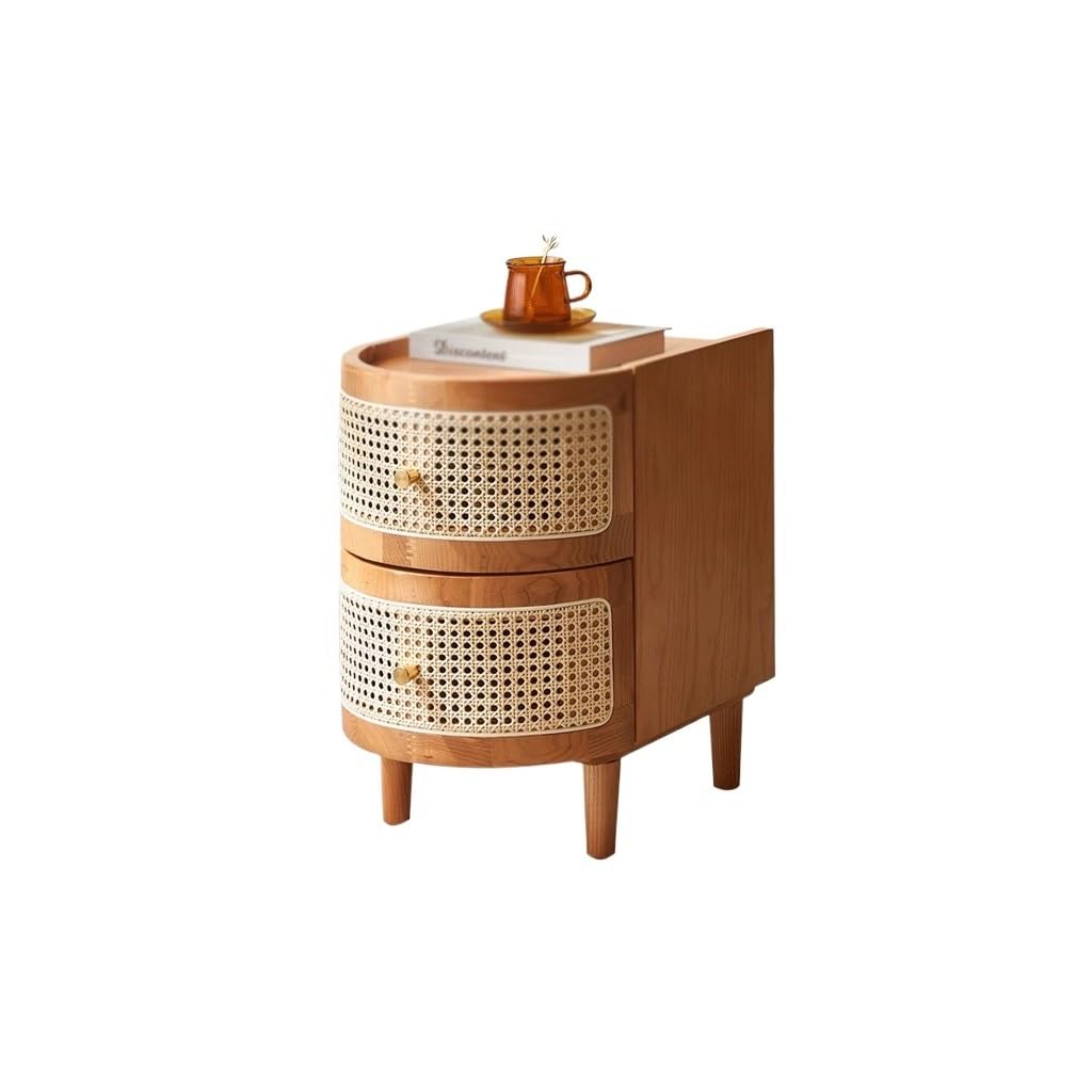 BHGFYXBS Side Tables Bedroom Solid Wood Bedside Table Small Side Cabinet Storage Cabinet Simple Side Few Small Drawer Storage Cabinet Bedside Tables