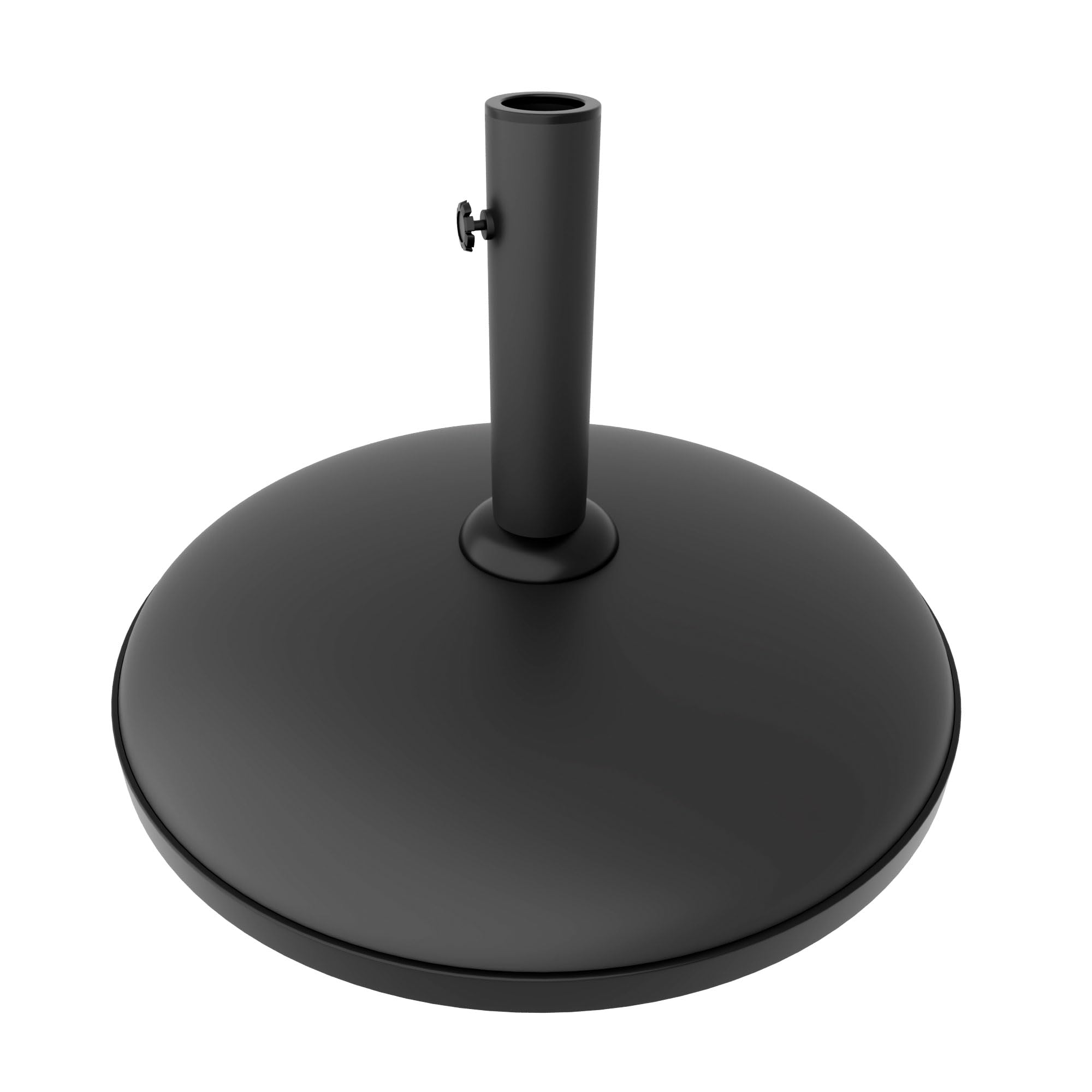 FRANKYSTAR Terra - Base per Ombrellone da Giardino Rotondo Ø45 cm Basamento da 15 kg per Ombrelloni in Cemento Nero