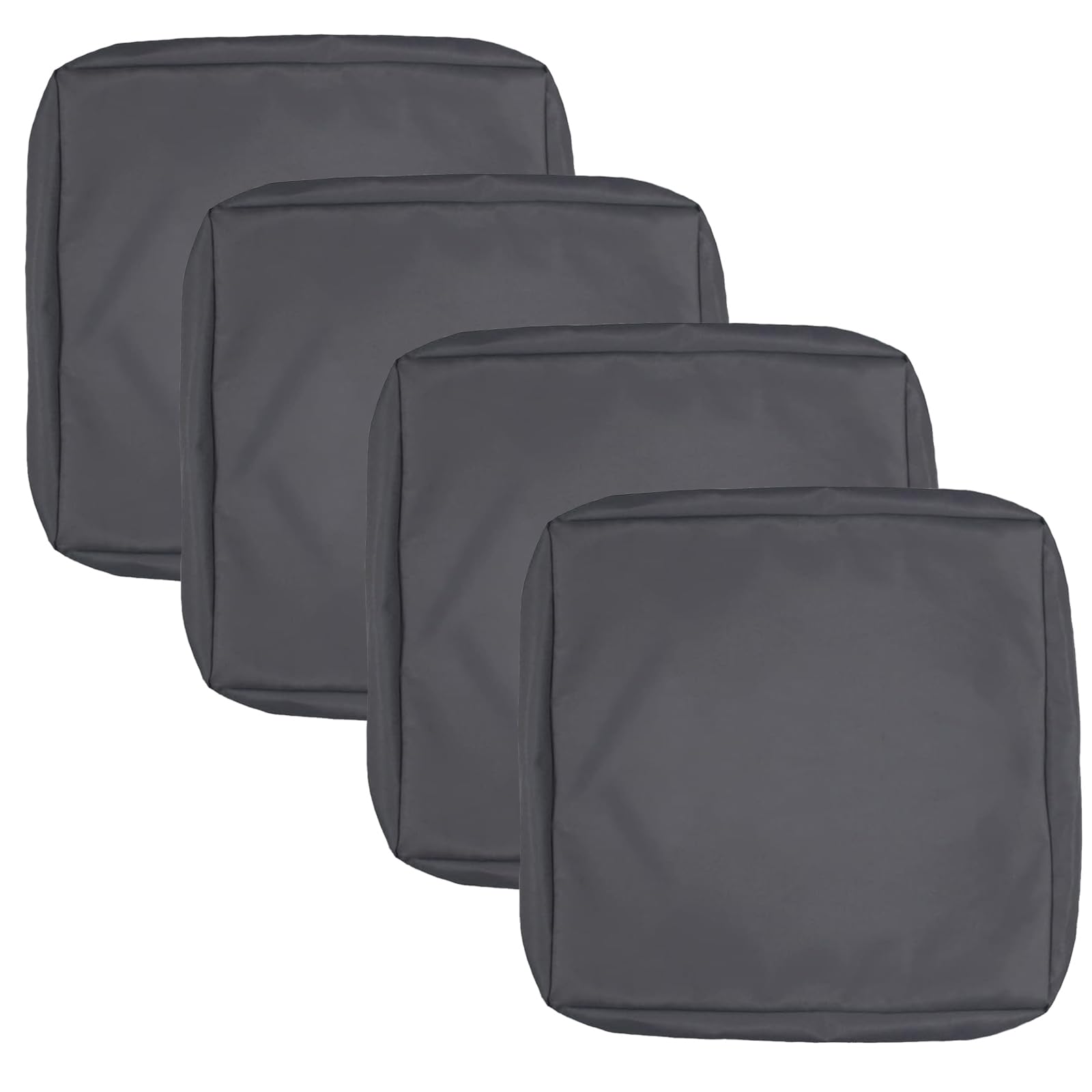 Oslimea Outdoor Cushion Covers Replacement 24x24 Waterproof Patio Furniture Cushion Seat Cover 4 Pack Removable Chair Pads Cover for Deep Seat Back