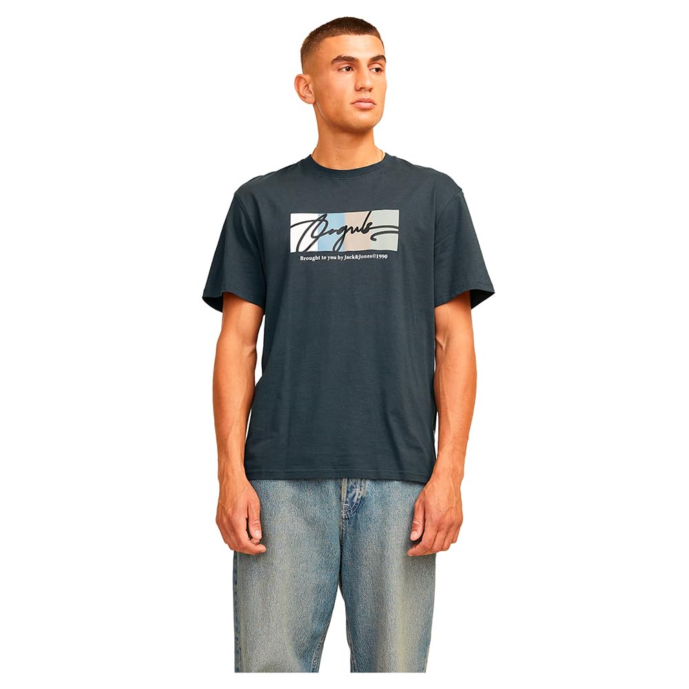 Jack & Jones JORLAKE BRANDING SS CREW NECK - Camiseta Estampada