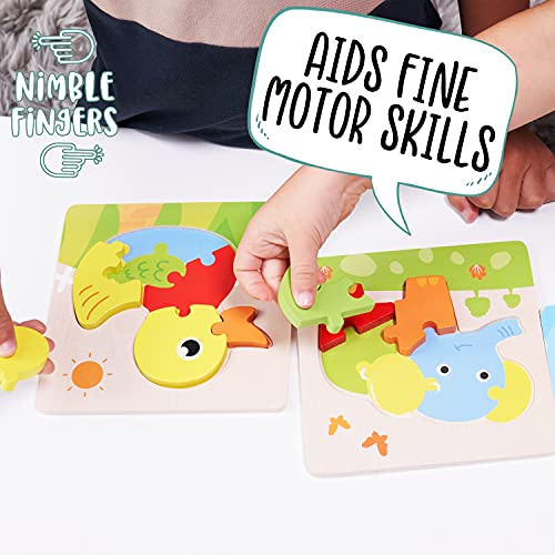 Jaques von London Tiere Holzspielzeug Puzzle | Puzzle ab 3 | Montessori Holz Spielzeug | Seit 1795 – Bild 6