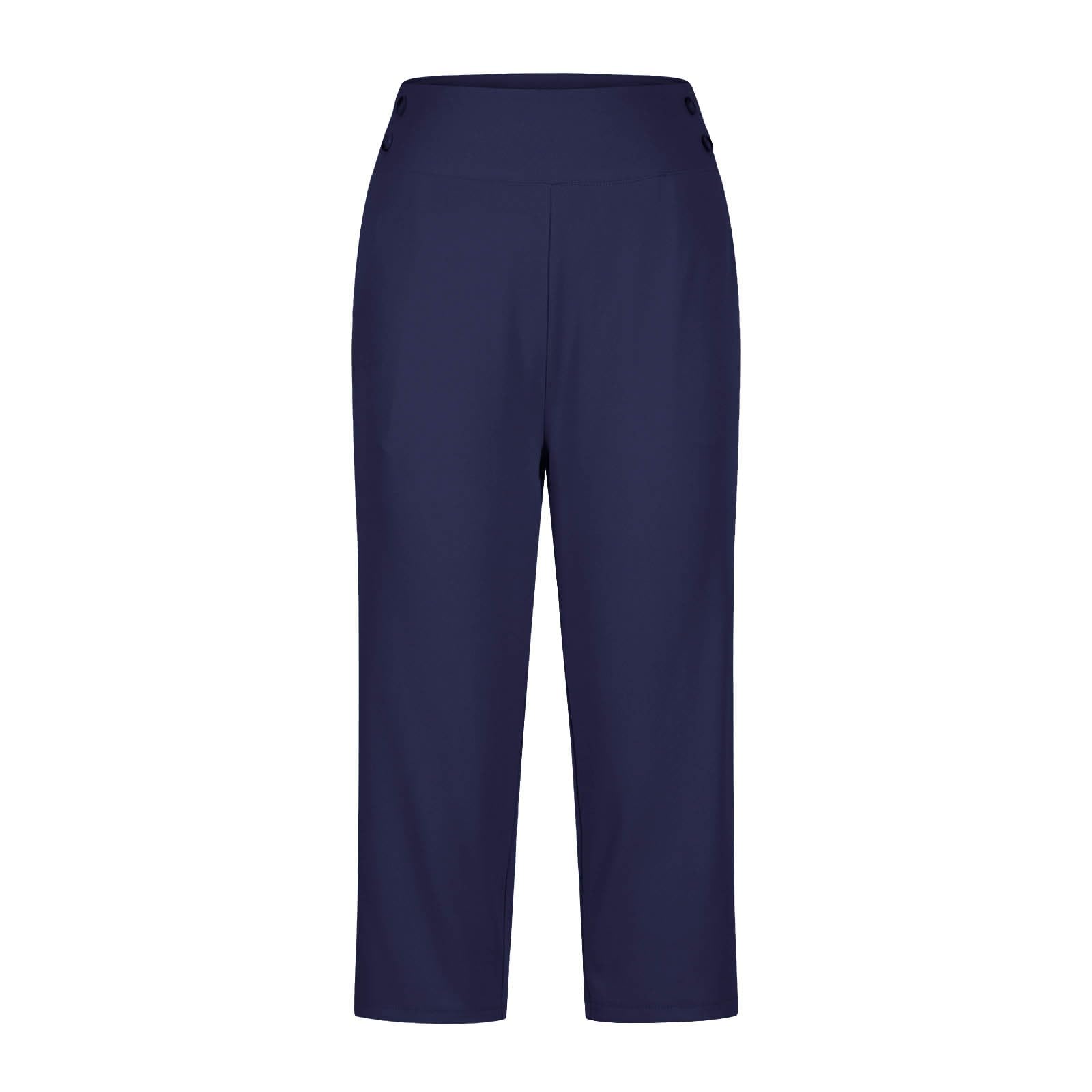 HAOLEI Pantaloni Capri Donna Estivi Pantaloni Sportivi Donna Pantaloncini 3/4 Cotone Bermuda Pantaloncini Cargo Shorts Estivi Casual A Vita Alta Gamba Larga Short Corti da Lavoro con Tasche