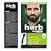Herb For Men Mustache & Beard Dye (Soft Black, 1 Pack), PPD-Free Ammonia-Free, Vegan with Natural Ingredients, Odorless, Gentle for Sensitive Skin, No Skin Irritation