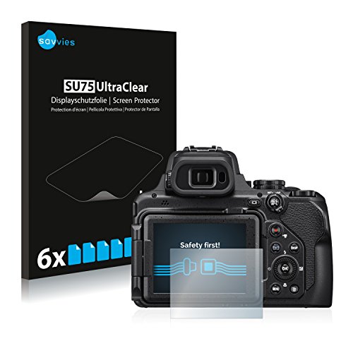 Savvies 6 Pellicole Protettive Per Nikon Coolpix A1000 – Trasparenti, Anti-graffio, Touch Compatibili - 6