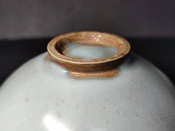 Amazon.co.jp: 唐物中国古美術 北宋時代鈞窯月白釉均磁茶碗