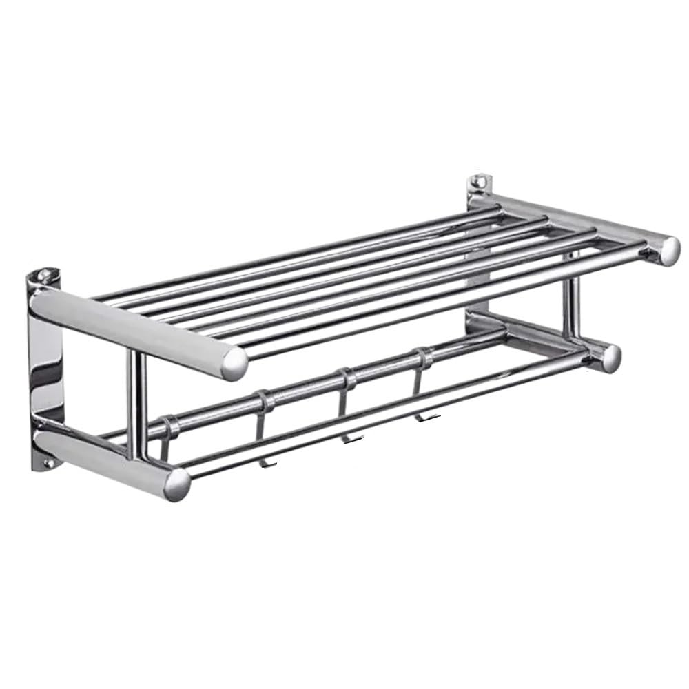 Towel Rail Towel Rack Bath Holder Bathroom Accessories Wall Mount Shower Hanger(40cm)