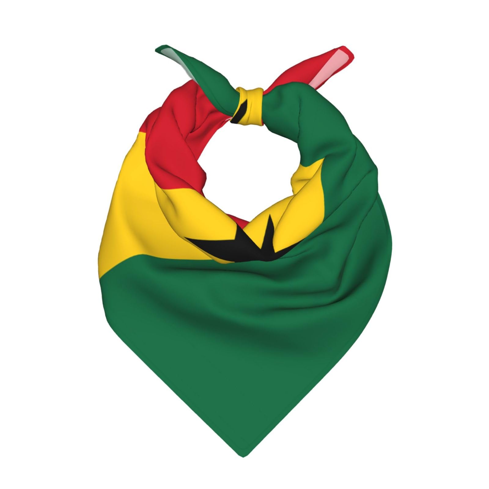 Caihuav Unisex Flag Of Ghana Print Bandanas For Women & Men Â€“ Versatile Headbands, Scarves, Wristbands, Belts For Yoga, Travel And More