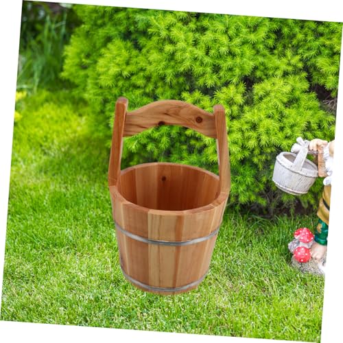 Cubo de Madera Natural para Spa de Pies Portátil miniatura 5