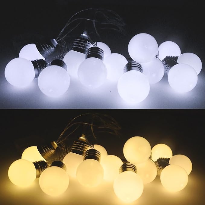 Ledido Light Bulbs for 4FT Marquee Light up Letters,11 LED Warm White and Cool White Battery Operated String Lights for Indoor Outdoor Birthday Christmas Party Decor