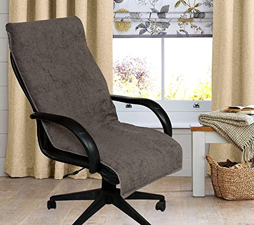 Image of Cotton Office Chair Towel & CAR Seats Towel 500 GSM Soft Towel with Tie Knot (60X30 CM) (1, CH Gary)