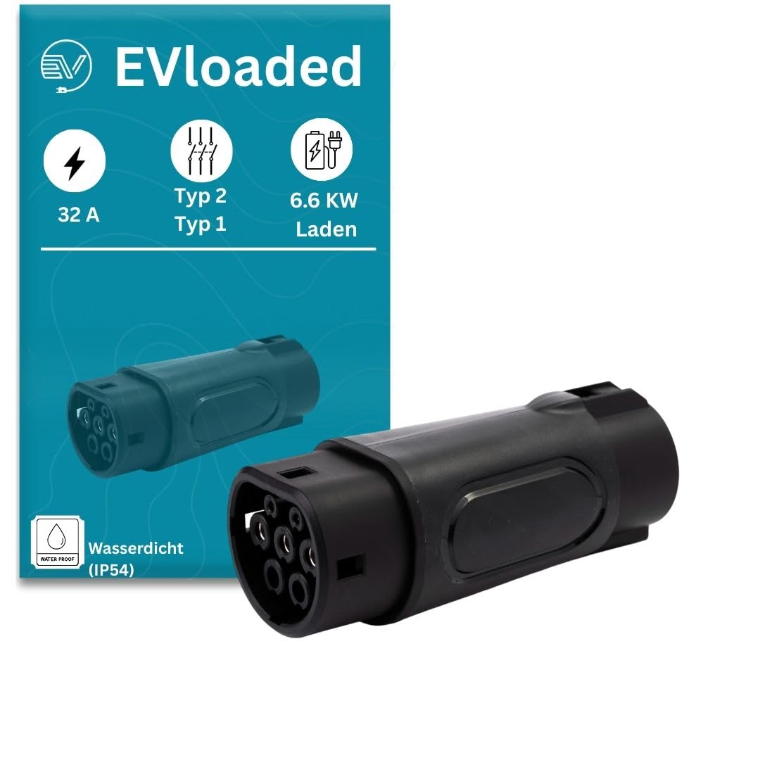 Adapter do ładowania typu 1 na typ 2 EV – konwerter do samochodów z wtyczką typu 2, IEC62196 rozwiązanie typu Plug and Play