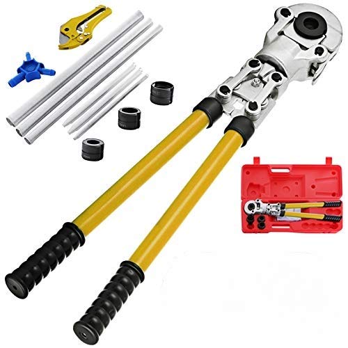 VEVOR Alicates Prensadores de Tuberías CW-1632, Alicates de Presión para Tubos Compuestos Longitud de Elevación 530-750 mm, Alicate Multicapa, para Tubos de Plástico de Aluminio, Tubos PEX, Tubos PB