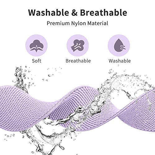 Higgs 6 Pack Stretchy Nylon Strap Compatible with Apple Watch Straps 38mm 40mm 41mm 42mm 44mm 45mm 46mm 49mm - Image 3