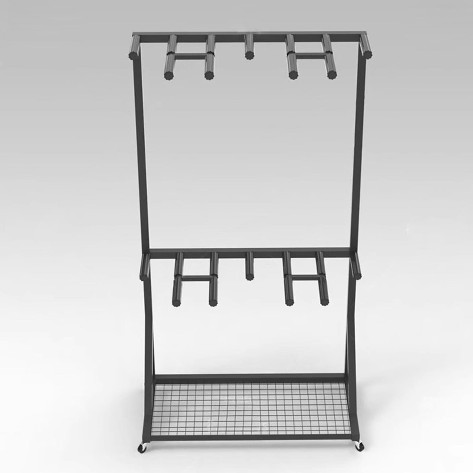 Grand présentoir pour 50 raquettes de badminton/tennis suspendues, organisateur de raquettes d'équipement de sport commercial avec étagère de rangement, utilisation en studio de gym, garage, club