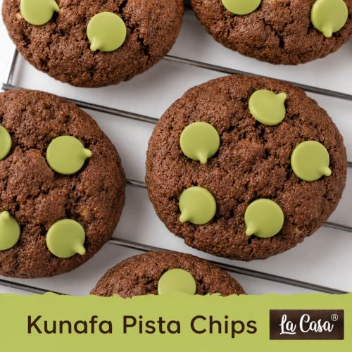 Image of La Casa Kunafa Pista Chocolate Chips | Ideal for Baking & Garnishing | 100g |