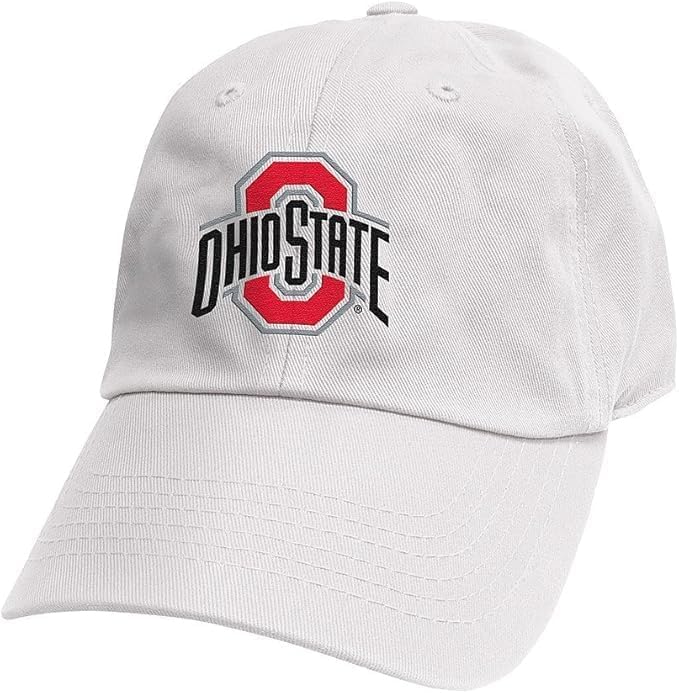 Collegiate Hats - Fitted Caps Adjustable Hats and Snapbacks Available, Ohio State Logo White, One size — image 1