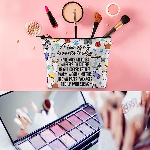 WCGXKO Music Inspired Musical Gift Music Name List Make Up Zipper Bag For Theratry Musical Fans (A few whi)3