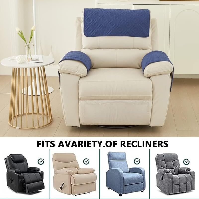 Easy-Going Housse De Causeuse Inclinable Imperméable Avec Poche, 1 Housse De Canapé Réversible