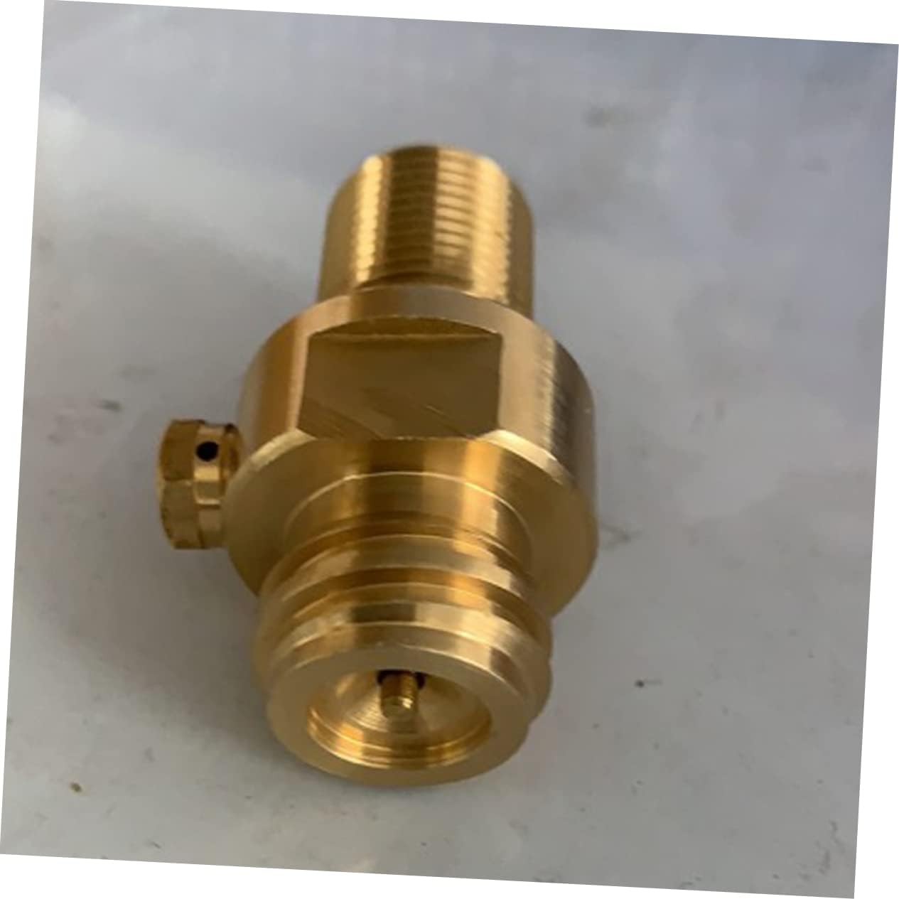 Brass Soda Bottle Connector M18x1.5 TR21.4 Adapter for Sparkling Water Machines Household Use Easy Installation Sturdy
