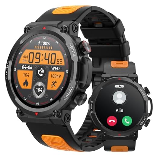 Hrich Relógio Inteligente,Smartwatch Fitness Masculino, 5.2 Chamada Bluetooth, Notificação de Mensagem,Tela HD de 1,39'',Rastreador de Fitness 24H,100+Modos Esportivos,Compatível com Android e iOS