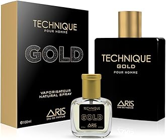 ARIS Technique Gold Eau de Parfum – Long-Lasting Fragrance for Men – 100mL Perfume Spray with Bonus 15mL Perfume Sample (Randomly Selected)