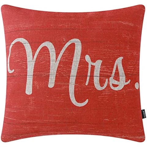 TRENDIN Mrs Pillow Covers for Couples Cover