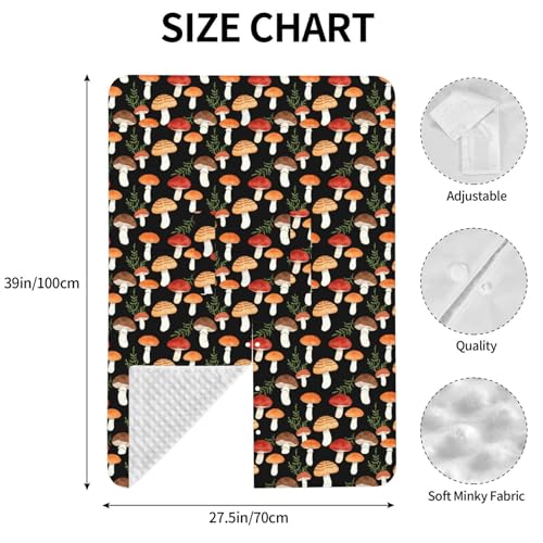 Image of Mushroom Baby Car Seat Canopy Cover Multi Use Shower Gift, Nursing Cover for Mom Nursing Covers, Mushroom Baby Stuff Items