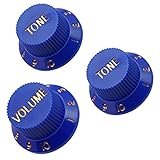 . 1 Volumen y 2 mandos de control de tonos con números para guitarras eléctricas St Sq