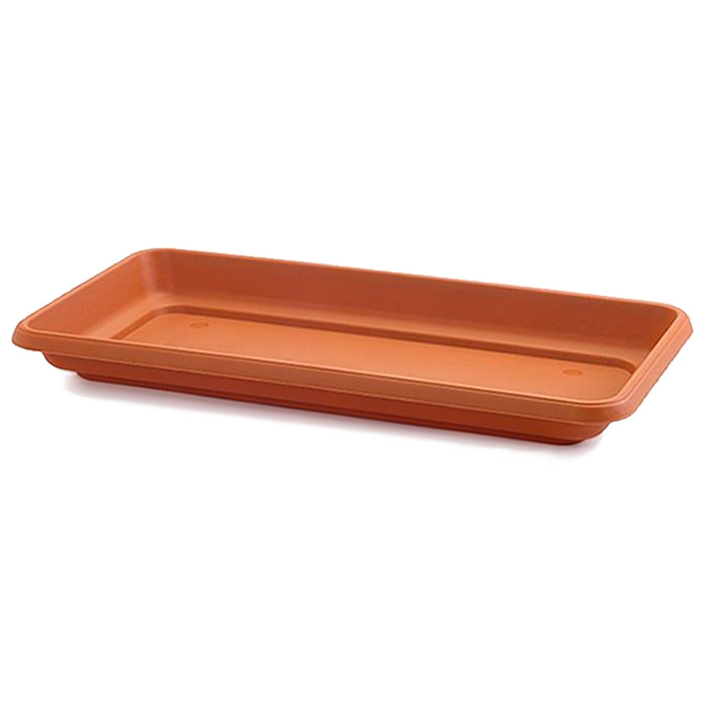 AC - Jardinera con Plato - Fabricado en Polipropileno - PLFT - Macetero para Jardin - Maceta para Plantas y Flores Rectangular de Plástico con Agujeros de Drenaje - 50 cm - Color Antracita — view 12