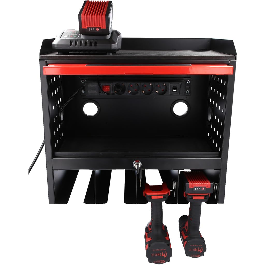 KS Tools 515.6901 eMONSTER Werkzeugschrank zur Wandmontage mit 1 Tür, H435xB480xT282mm