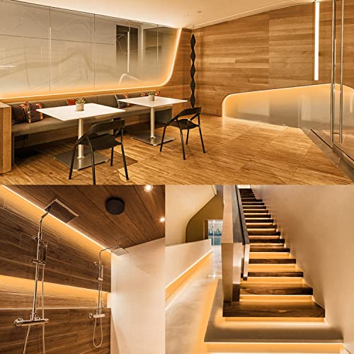 Ollrieu Led Strip Lights 32.8Ft Warm White Rope Lighting Outdoor Waterproof Dimmable 12V Power Plug Connectable Cuttable 300 Units 2835 Smd Flexible Indoor Tape Light For Bedroom Cabinet Kitchen #TOP5