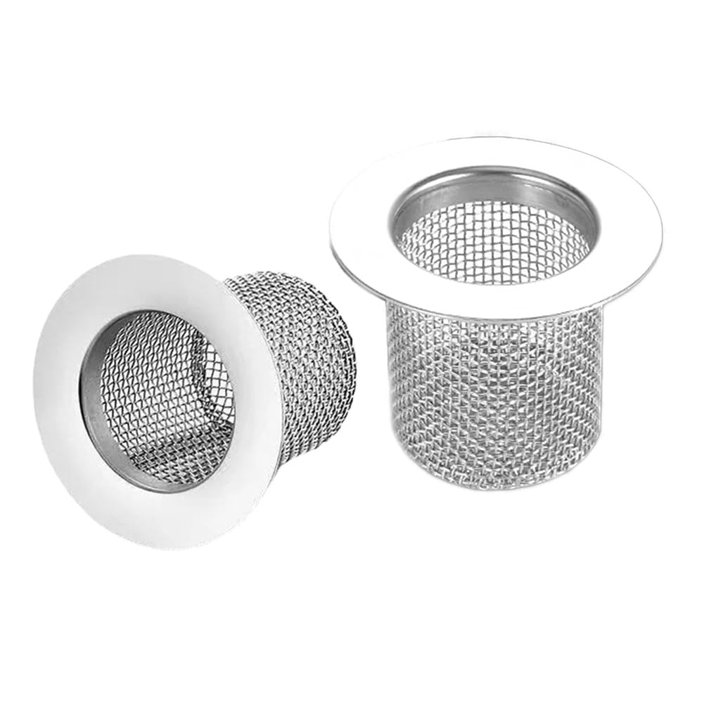 Photo 1 of 2 Shower Drain Hair Catcher, Shower Drain Basket, SS Mesh, Fits 2-Inch Hole