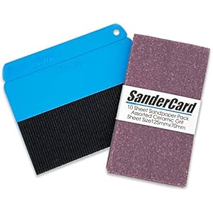 SanderCard Corner and Edge Hand Sander | Ultra Thin Shape with a Unique Sanding Action | Essential Sanding Kit…