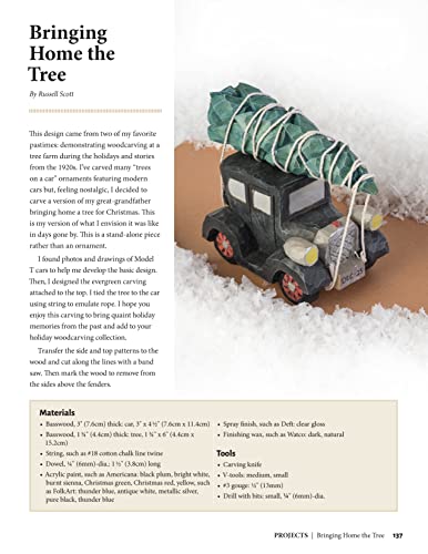How-To Book of Christmas Carving: 32 Projects to Whittle, Carve & Paint (Fox Chapel Publishing) Best-Of Projects from Woodcarving Illustrated - Santas, Reindeer, Snowmen, Elves, Penguins, and More - Image 9