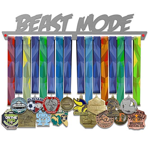 VICTORY HANGERS Perchas para medallas motivadoras de 17.72 Pulgadas, (Beast Mode)