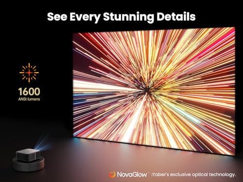 Yaber-K3-Projector-1600-ANSI-Smart-Projector-with-Google-TV-30W-Speaker-Sound-by-JBL-Dolby-Audio-HomeOutdoor-Movie-Projector-with-WiFi6-and-Bluetooth-Auto-Screen-AdapationNetflix-7000app