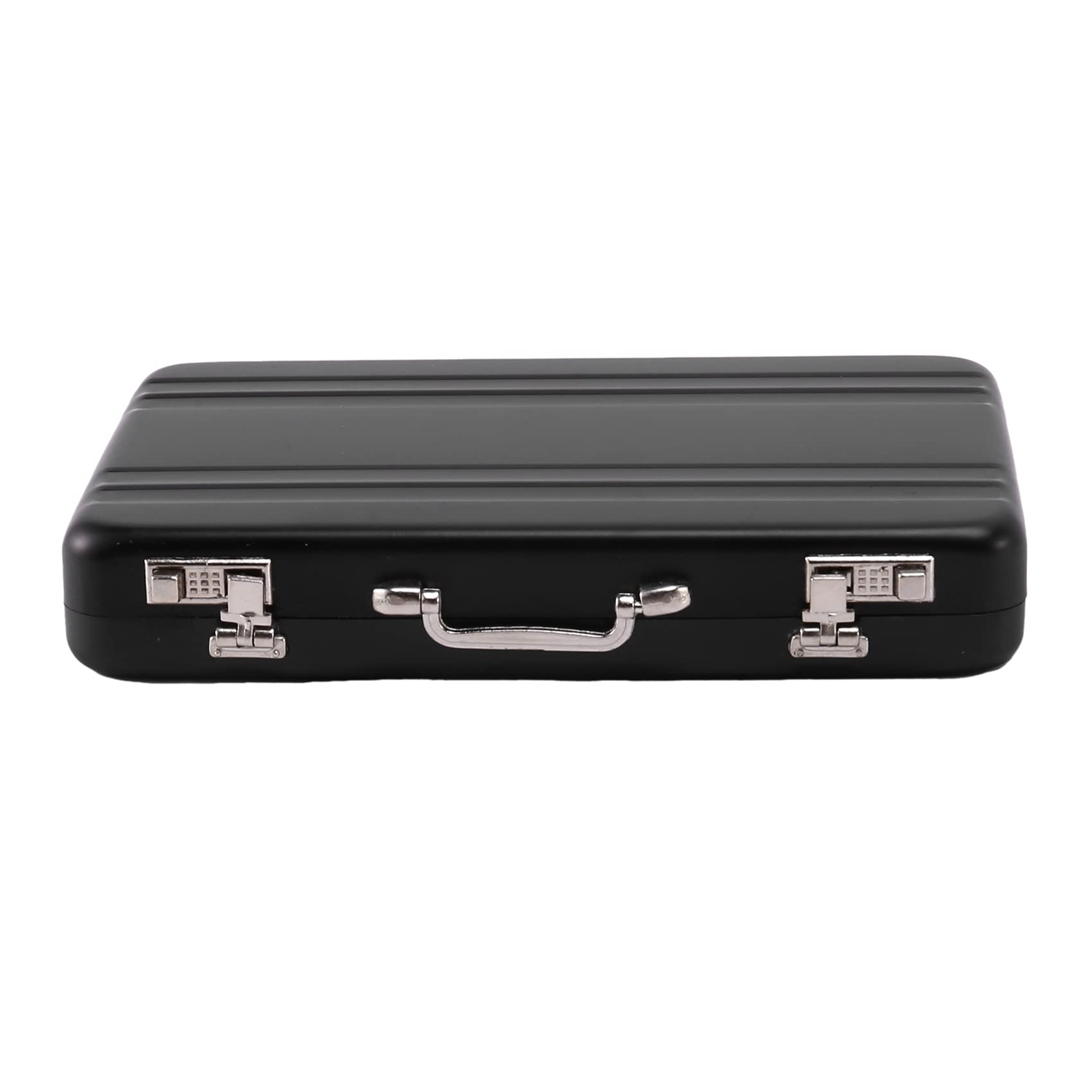NIZEAMI Business Card case Mini Business Cards Holder Carry Case Portable Card Organizer Black